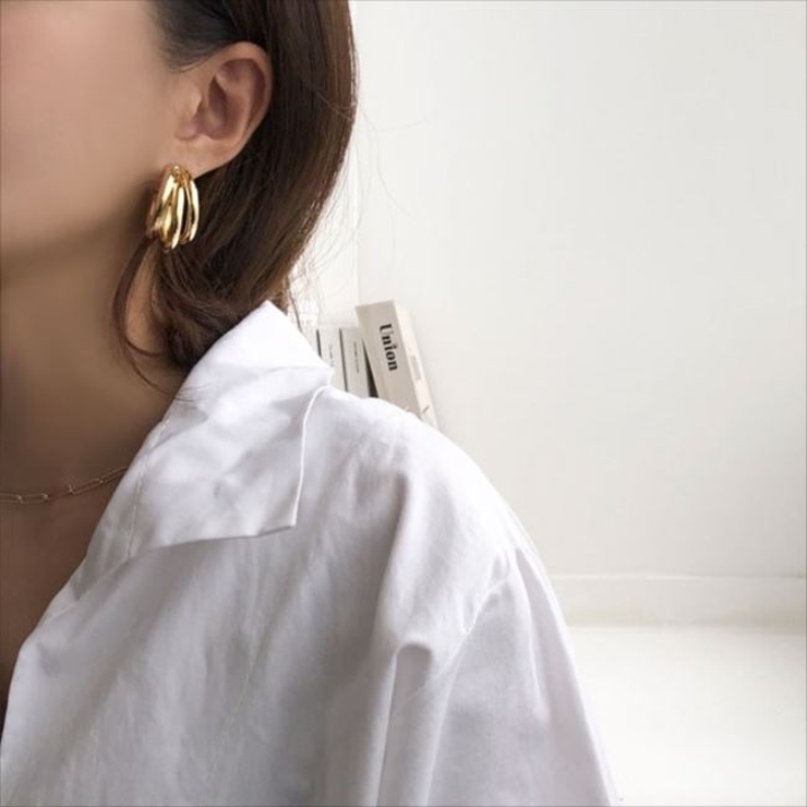 シンプル＆クールな3連ピアス！