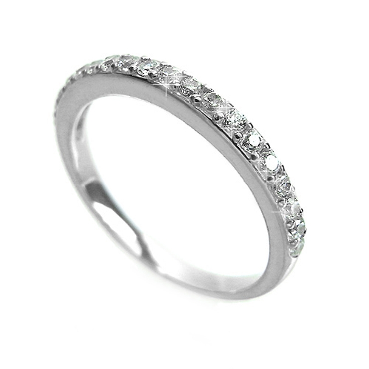 キュービックジルコニア ハーフエタニティ リング | アクセサリーショップPIENA | 詳細画像1 