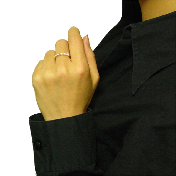 キュービックジルコニア ハーフエタニティ リング | アクセサリーショップPIENA | 詳細画像2 