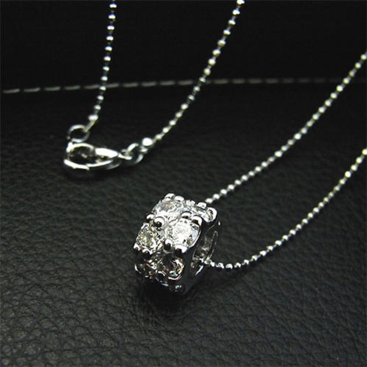 キュービックジルコニア 2列 エタニティネックレス | アクセサリーショップPIENA | 詳細画像1