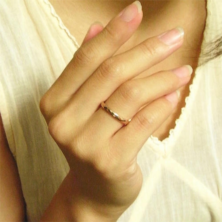 超高純度タングステンリング 菱形カット シルバー | アクセサリーショップPIENA | 詳細画像3 