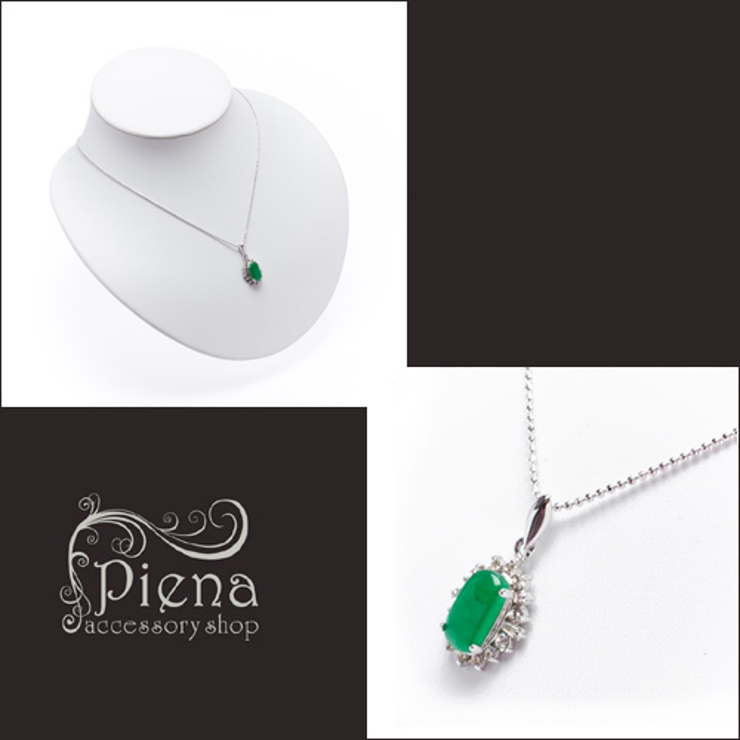 天然大粒インドヒスイの1粒ゴージャスネックレスプラチナコーティングで本物の輝き … | アクセサリーショップPIENA | 詳細画像2 