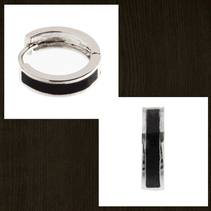 カラーエポキシがワンポイントのワンタッチフープピアス 計4色 | アクセサリーショップPIENA | 詳細画像2 