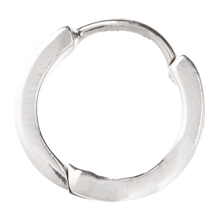 シルバー925製の中折れ式フープピアス 片耳用 1個売り[品番