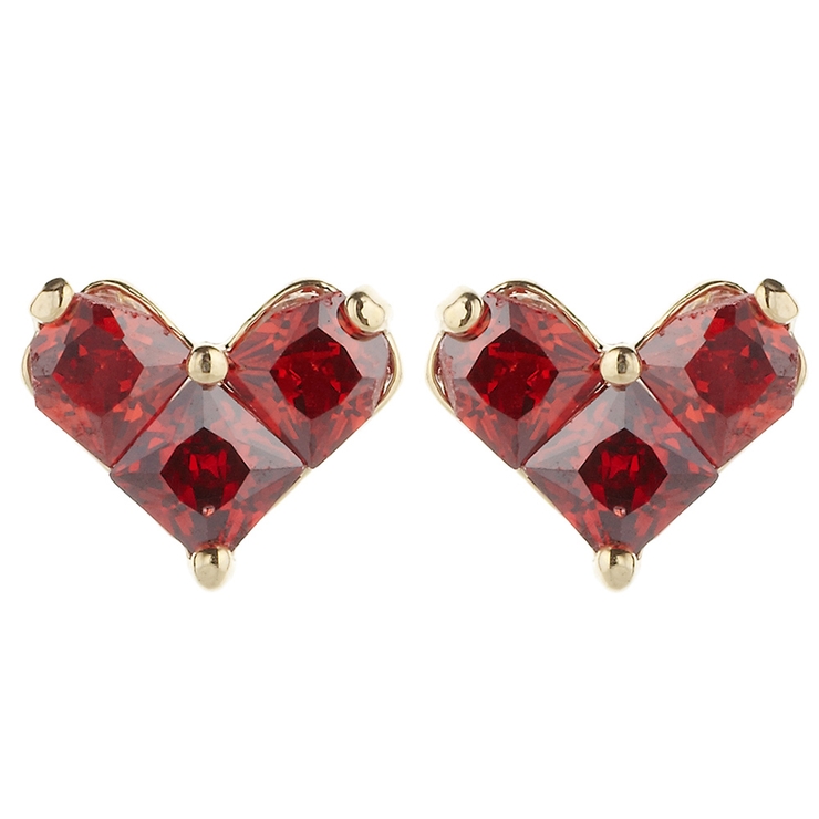 ピアス レディース スクエアジルコニア3石のゴールドハート 品番 Pena アクセサリーショップpiena アクセサリーショップピエナ のレディースファッション通販 Shoplist ショップリスト
