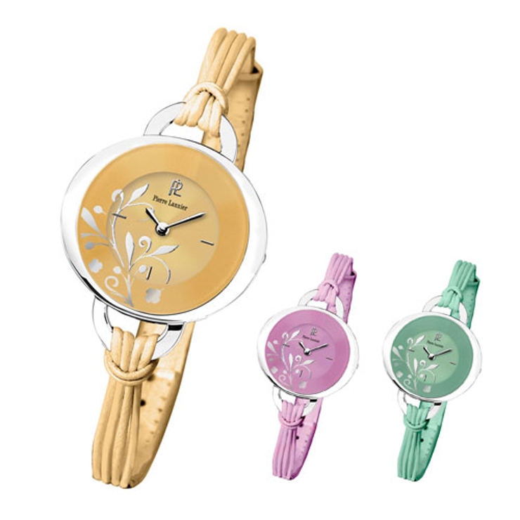 ピエールラニエ フラワー柄ストリングウォッチP042Fモデル レディース  