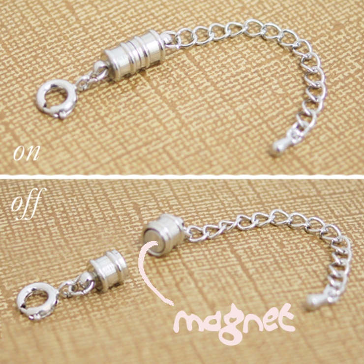 磁石５ｃｍアジャスター 付け外し簡単 マグネット接続でネックレス | アクセサリーショップPIENA | 詳細画像2 
