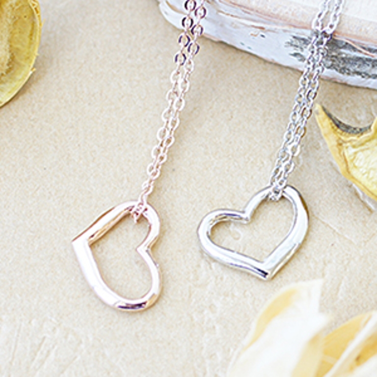 定番の人気アイテム オープンハートのネックレス シンプルながら抜群の存在感 | アクセサリーショップPIENA | 詳細画像4 