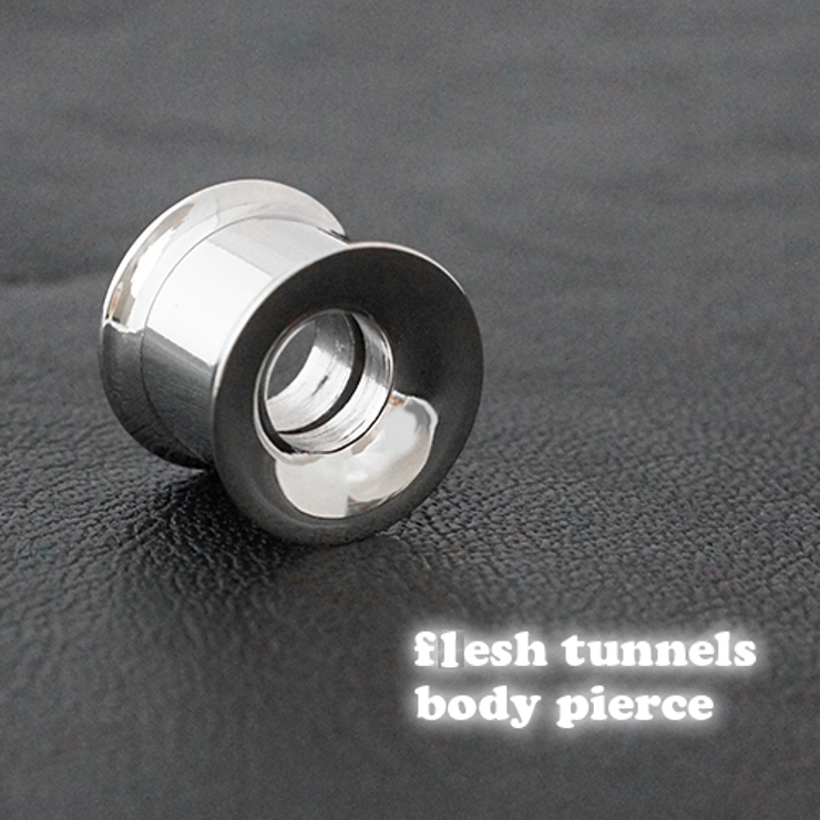 サージカルステンレス製フレッシュトンネル ボディピアス 10mm   | アクセサリーショップPIENA | 詳細画像1 