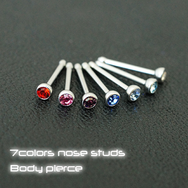 サージカルステンレス製ボディピアス 鼻ピアス 一個売り | アクセサリーショップPIENA | 詳細画像1 