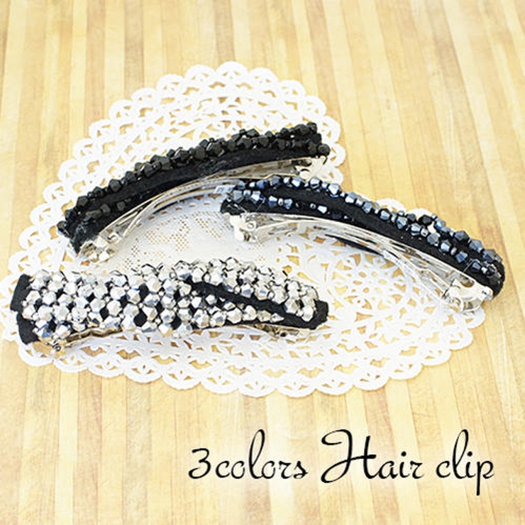 ビーズバレッタ 大ぶりなのでまとめ髪に ハーフアップ | アクセサリーショップPIENA | 詳細画像1 