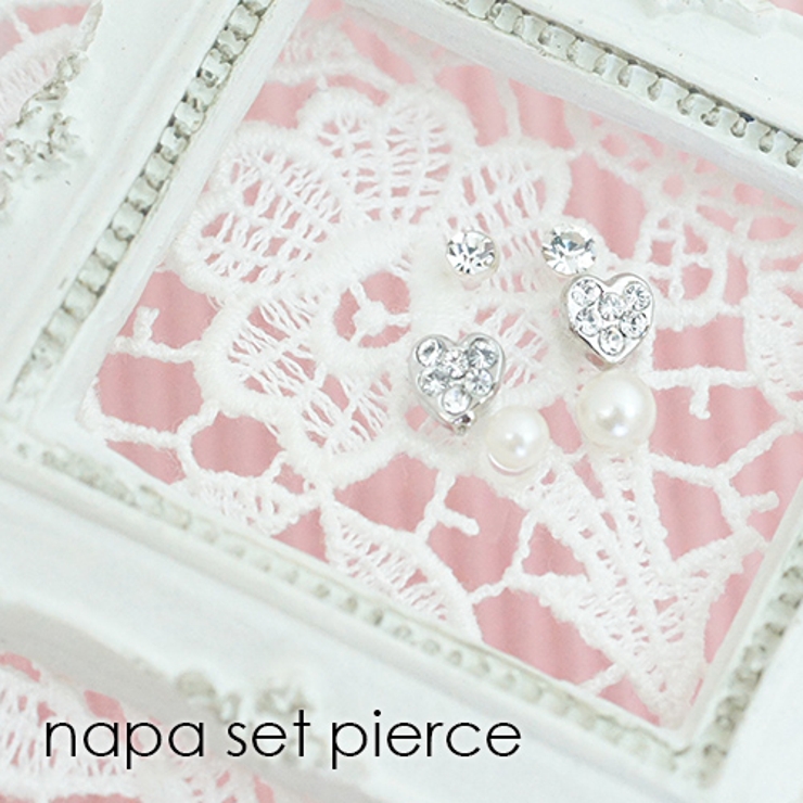 樹脂ポストピアス スタッド 豪華6点セット | アクセサリーショップPIENA | 詳細画像1 