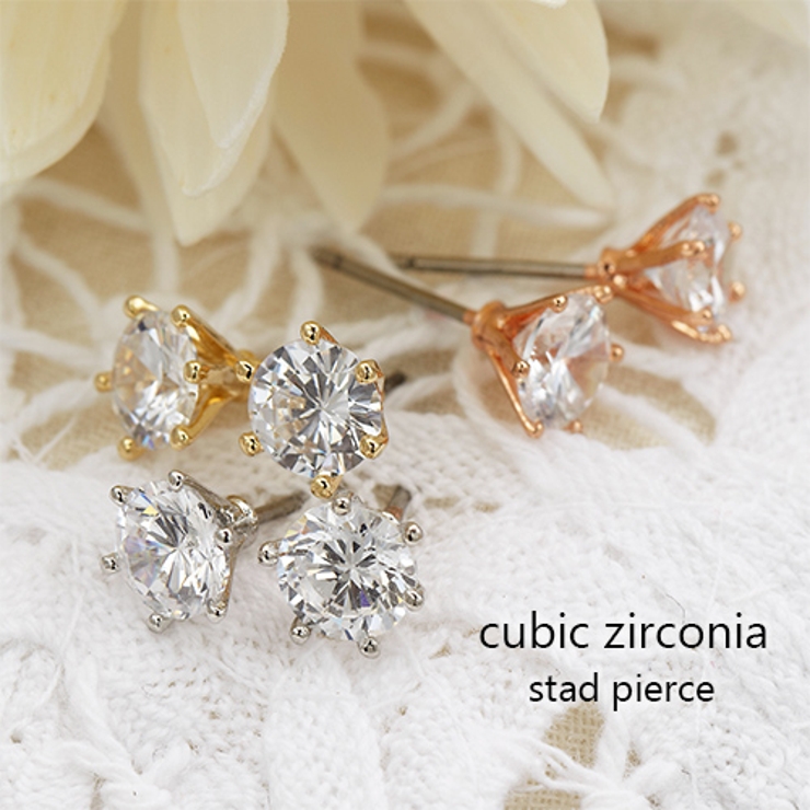 チタン製ポスト ニッケルフリーのスタッドピアス シンプルピアス | アクセサリーショップPIENA | 詳細画像1 