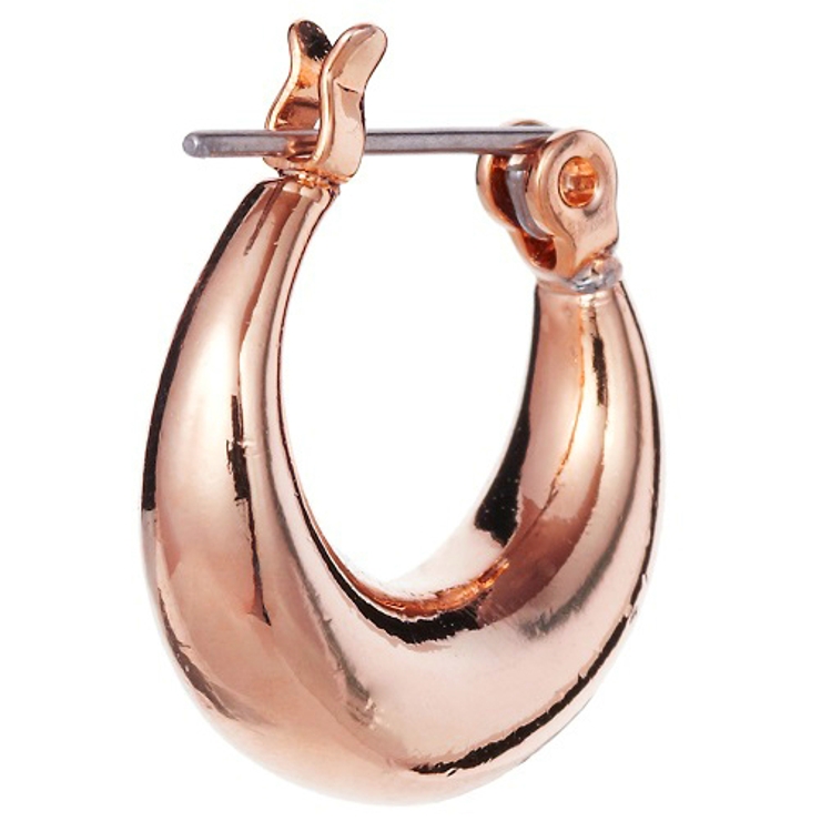 フープピアス 金属アレルギー対応 チタン製ポスト ピンク