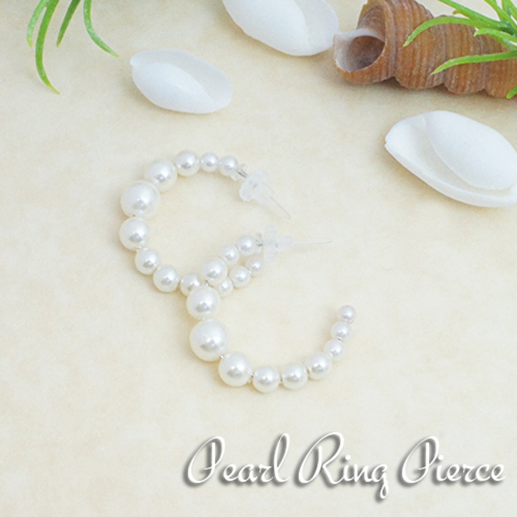 ハーフリングピアス ノンアレルギーポスト 日本製 | アクセサリーショップPIENA | 詳細画像1 