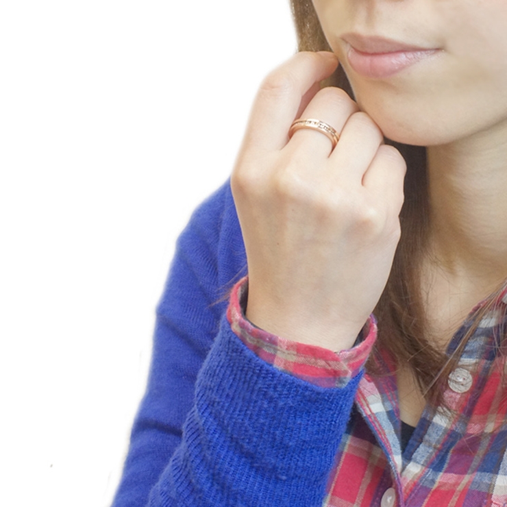 ラインストーンが並ぶフルエタニティリング お肌に優しい素材のサージカルステンレス… | アクセサリーショップPIENA | 詳細画像7 