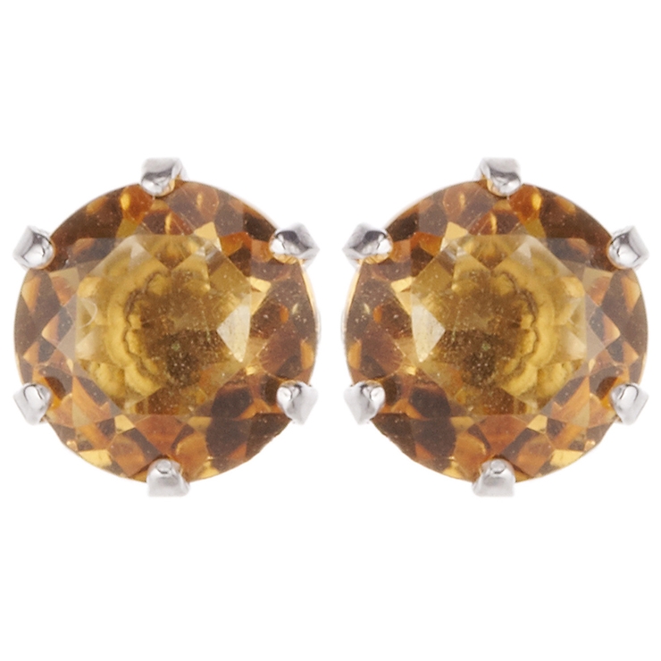 シルバー925ピアス 天然石のスタッドピアス 5mmsilver925シトリン | アクセサリーショップPIENA | 詳細画像7 