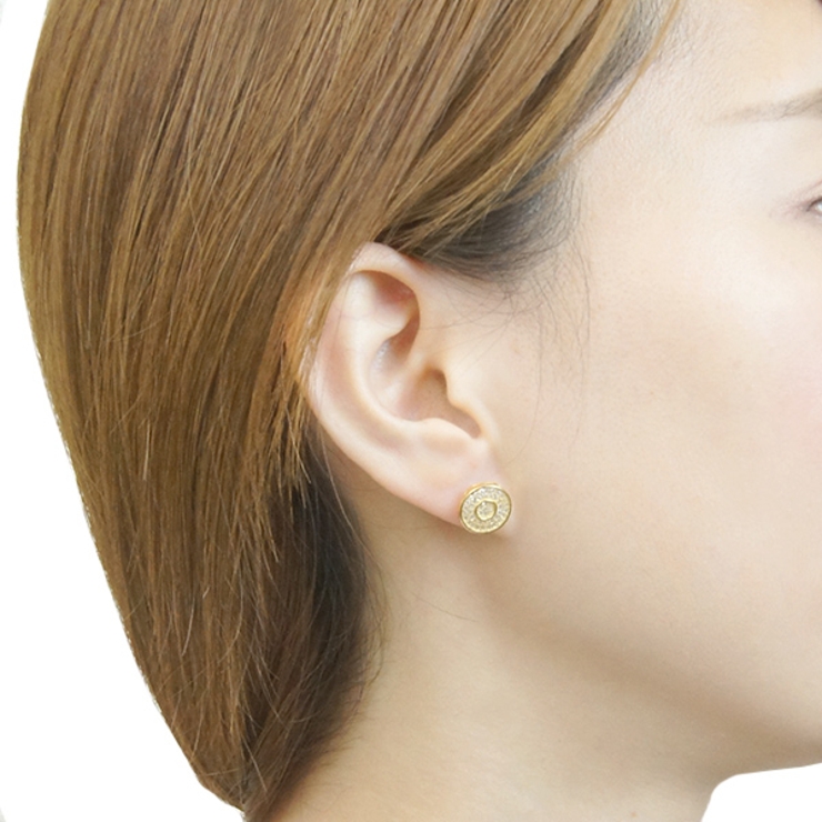 シルバー925スタッドピアス ラウンド型パヴェレディースピアス キュービックジル… | アクセサリーショップPIENA | 詳細画像9 
