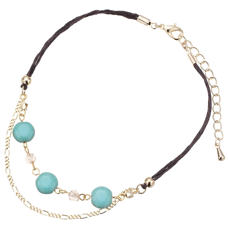 アンクレット 日本製 ターコイズ | アクセサリーショップPIENA | 詳細画像4 