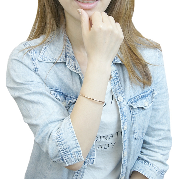 レディースブレスレット 3色のシンプルなバングル サージカルステンレス | アクセサリーショップPIENA | 詳細画像9 