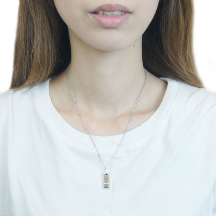 レディースネックレス プレート 長方形[品番：PENA0006814