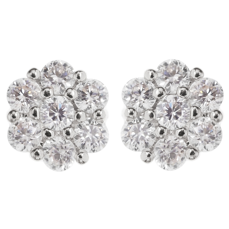 ポチっとかわいい！ミニフラワーお花のジルコニアピアス チタン製ポスト RCP | アクセサリーショップPIENA | 詳細画像4 