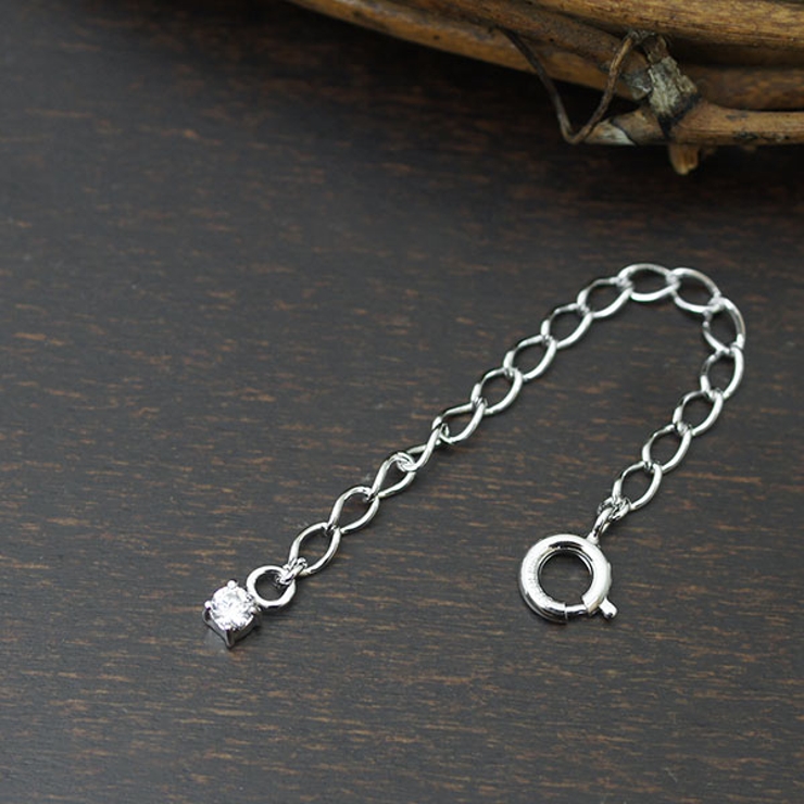 アジャスター 6cmアズキチェーン シルバー925 | アクセサリーショップPIENA | 詳細画像1 