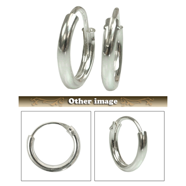 シルバー925フープピアス 10mm リングピアス | アクセサリーショップPIENA | 詳細画像2 