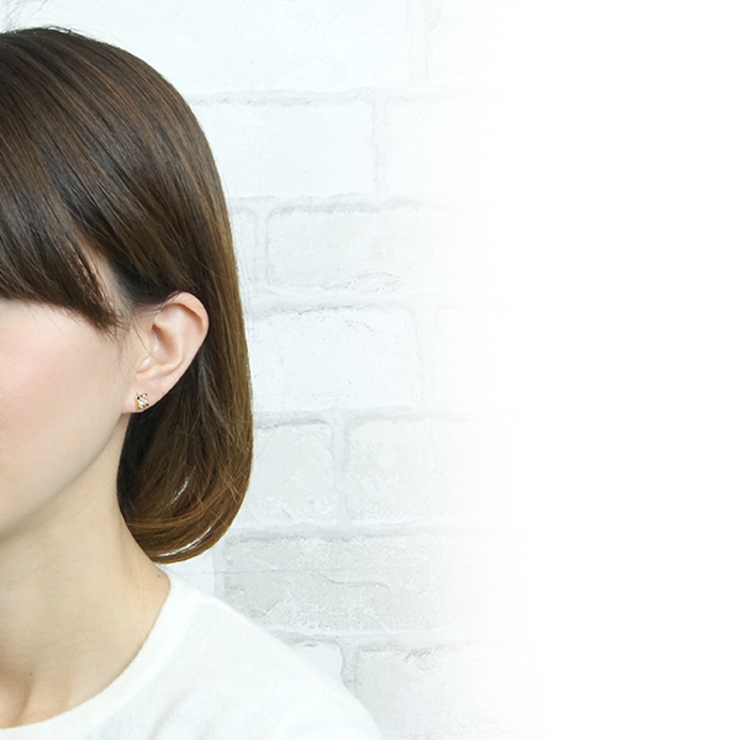キュービックジルコニアスタンダードピアス チタンポスト 日本製 | アクセサリーショップPIENA | 詳細画像8 