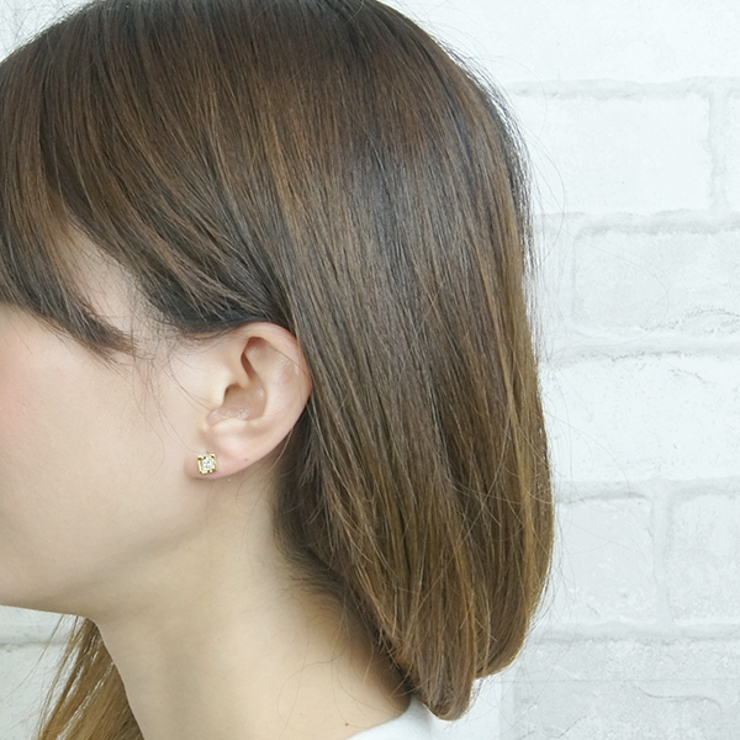 キュービックジルコニアスタンダードピアス チタンポスト 日本製 | アクセサリーショップPIENA | 詳細画像9 