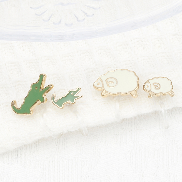 ノンホールピアス イヤリング ノンアレルギー アシンメトリー 動物モチーフ 品番 Pena アクセサリーショップpiena アクセサリー ショップピエナ のレディースファッション通販 Shoplist ショップリスト