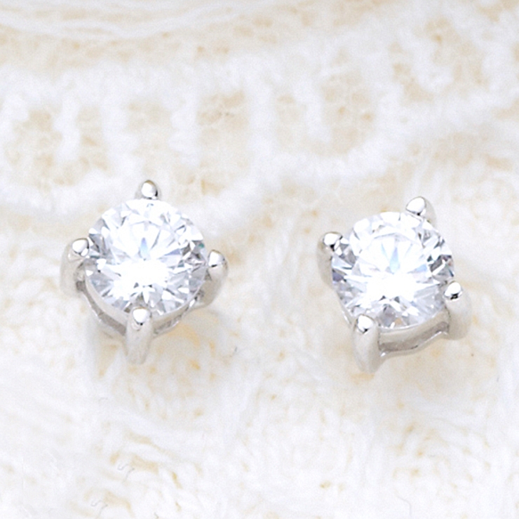 ピアス スーパーキュービックジルコニア シルバー925 | アクセサリーショップPIENA | 詳細画像4 