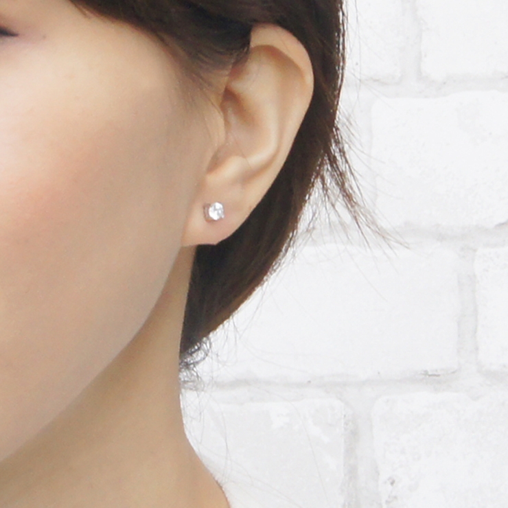 ピアス スーパーキュービックジルコニア シルバー925 | アクセサリーショップPIENA | 詳細画像7 