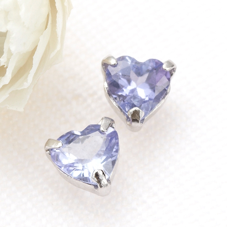 プラチナピアス タンザナイト プラチナ900 | アクセサリーショップPIENA | 詳細画像1 