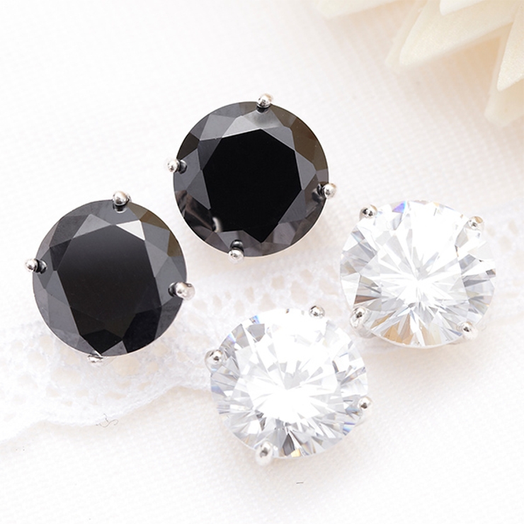 シルバーピアス 大粒10mmキュービックジルコニア  春夏秋冬 大人気 | アクセサリーショップPIENA | 詳細画像1 
