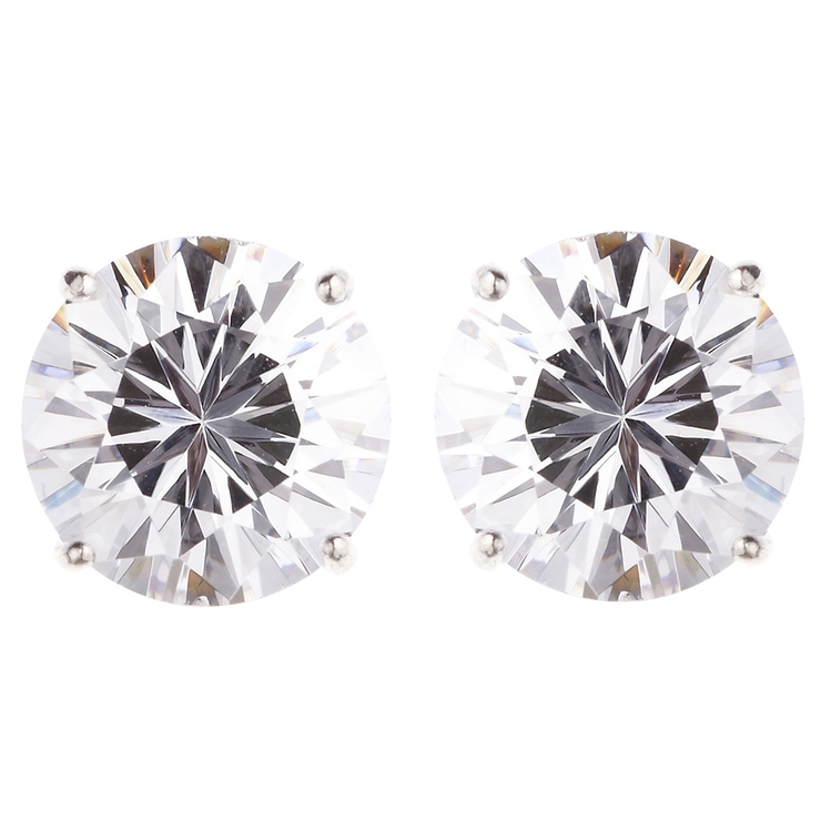 シルバーピアス 大粒10mmキュービックジルコニア  春夏秋冬 大人気 | アクセサリーショップPIENA | 詳細画像4 