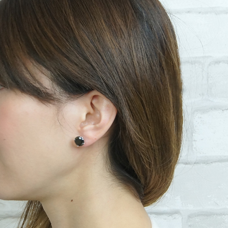 シルバーピアス 大粒10mmキュービックジルコニア  春夏秋冬 大人気 | アクセサリーショップPIENA | 詳細画像9 