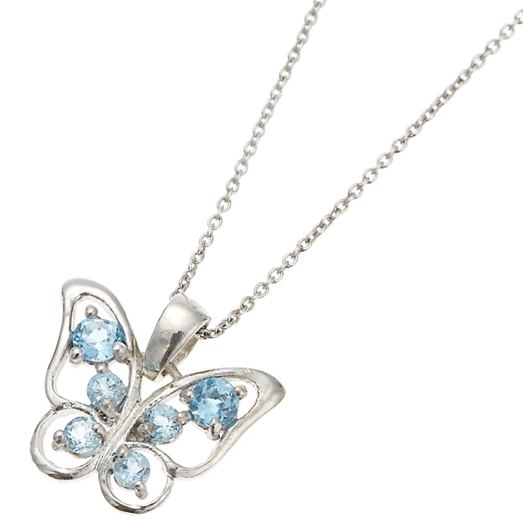 シルバー925製バタフライネックレス ペンダント パワーストーン天然石 | アクセサリーショップPIENA | 詳細画像7 