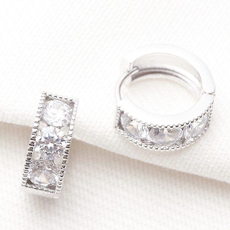 フープフラワー リングピアス ミニリング | アクセサリーショップPIENA | 詳細画像1 