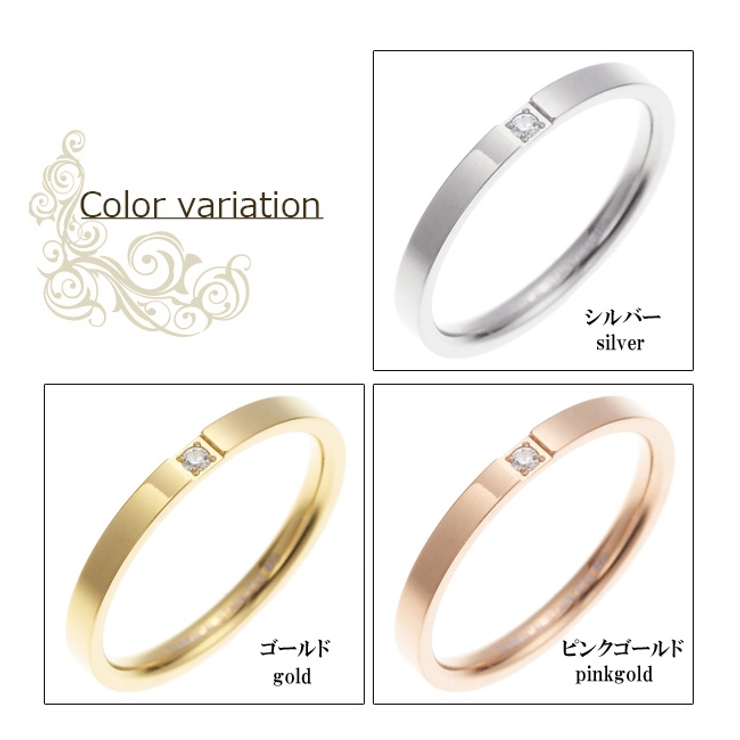 低アレルギーリング キュービックジルコニア サージカルステンレス | アクセサリーショップPIENA | 詳細画像2 