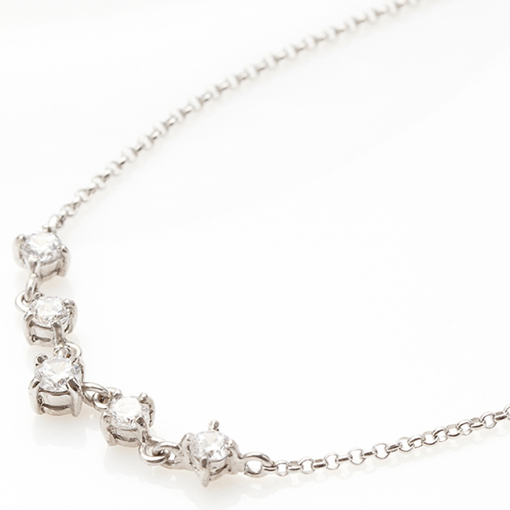 ネックレス シルバー925製 キュービックジルコニア | アクセサリーショップPIENA | 詳細画像1 