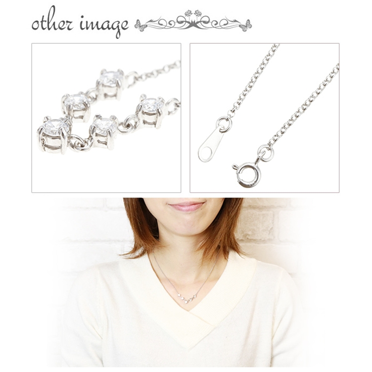 ネックレス シルバー925製 キュービックジルコニア | アクセサリーショップPIENA | 詳細画像3 