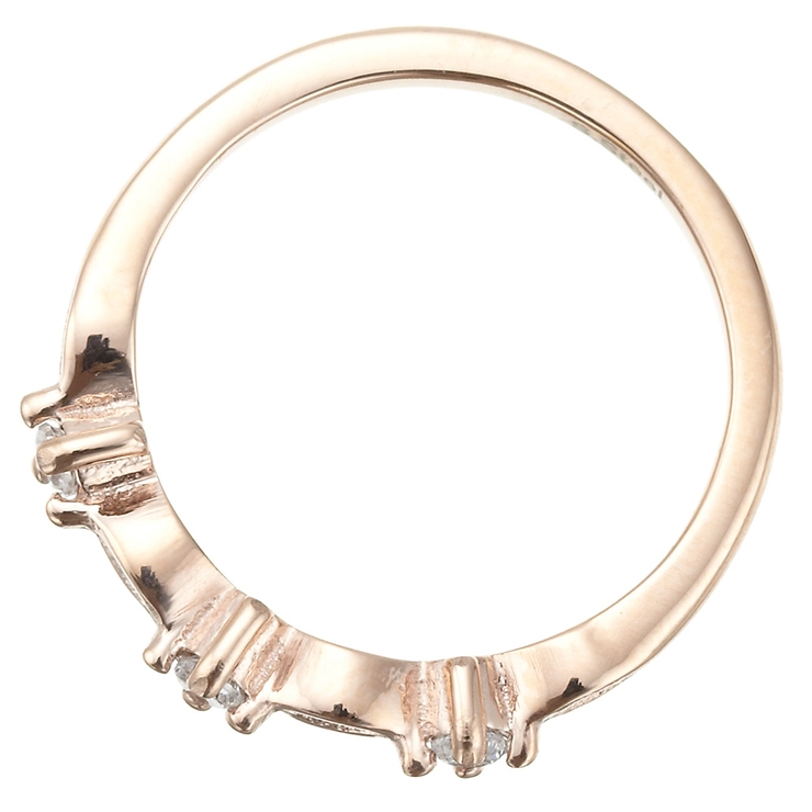 細身プチリング 3粒キュービックジルコニア 小さなお花が指先に咲いたようなデザイ… | アクセサリーショップPIENA | 詳細画像6 