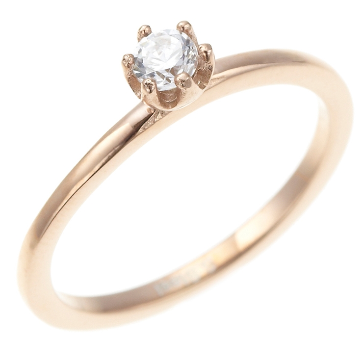 細身プチリング シンプルシュガーリング 水滴がはねたような台座がキュート | アクセサリーショップPIENA | 詳細画像5 