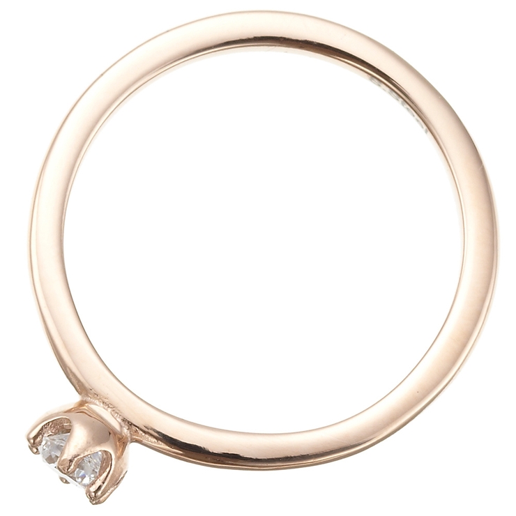 細身プチリング シンプルシュガーリング 水滴がはねたような台座がキュート | アクセサリーショップPIENA | 詳細画像6 