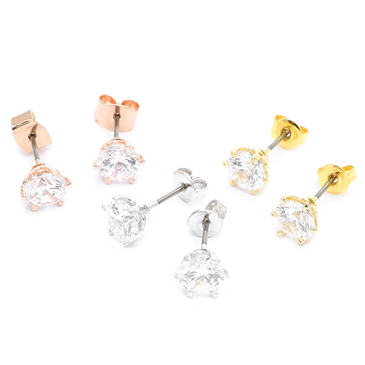 スタッドピアス キュービックジルコニア 1粒 | アクセサリーショップPIENA | 詳細画像1 