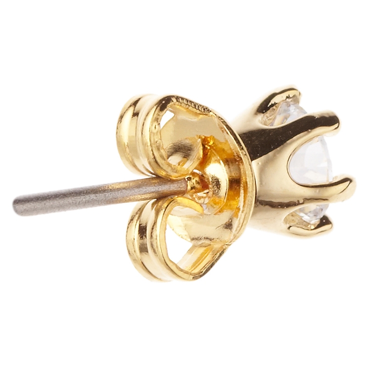 煌めく小さめのキュービックジルコニアのピアス チタン製ポスト 4.0ミリ | アクセサリーショップPIENA | 詳細画像8 