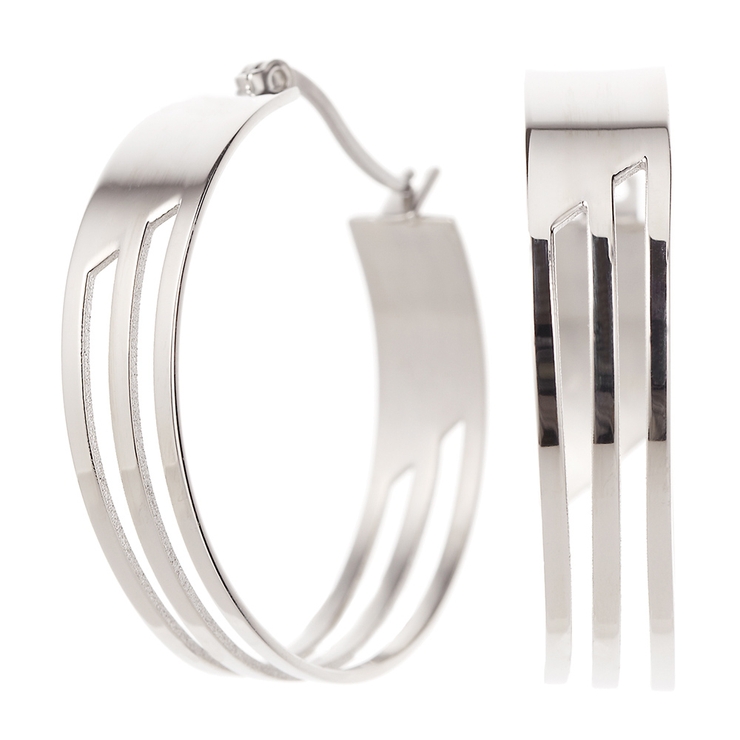 レディース フープピアス 3本線 | アクセサリーショップPIENA | 詳細画像4 