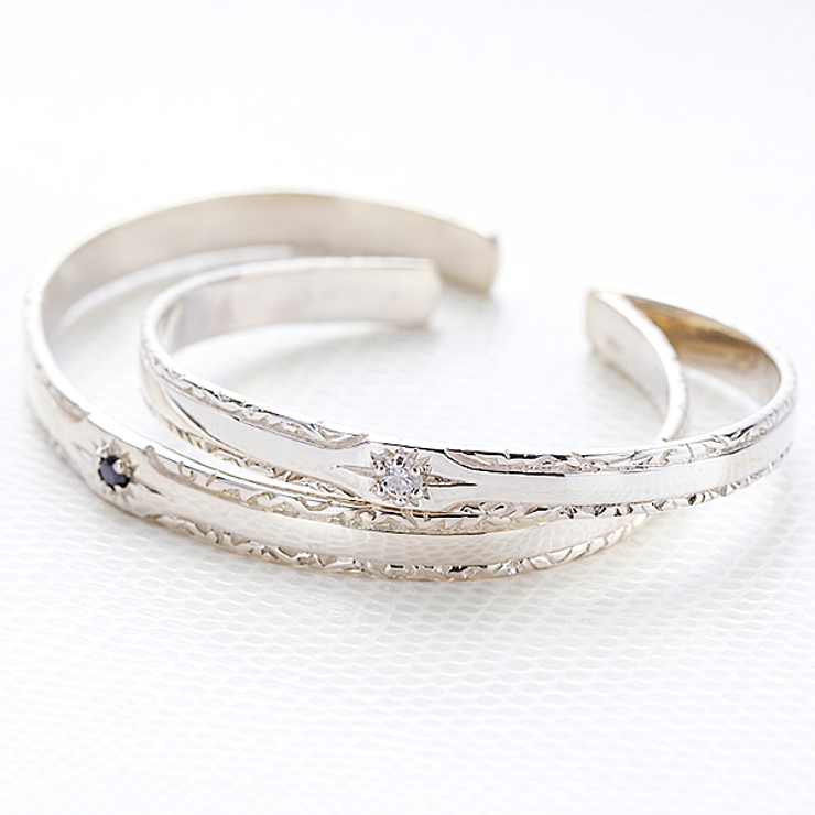 ペアバングル メンズ レディース | アクセサリーショップPIENA | 詳細画像1 