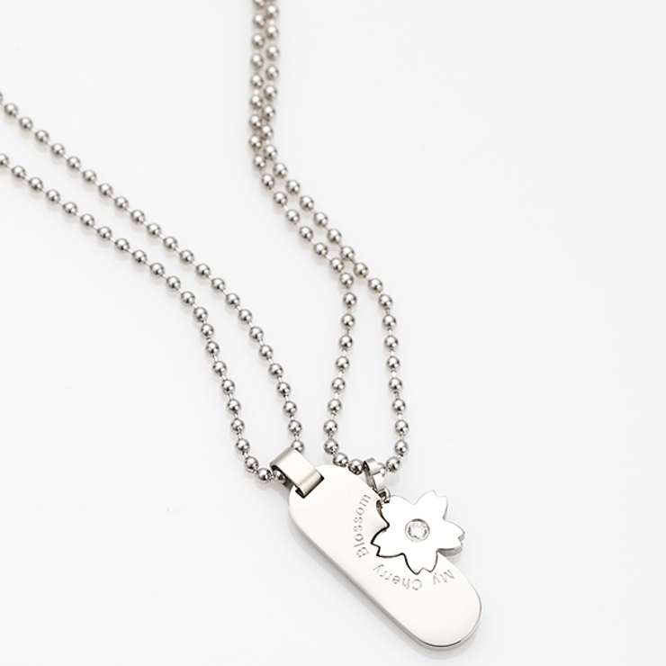 ペア ネックレス キュービックジルコニア | アクセサリーショップPIENA | 詳細画像1 